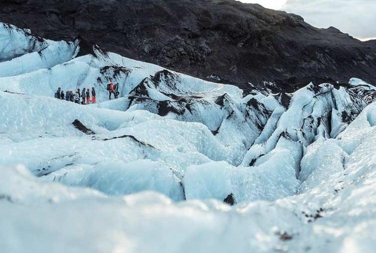 Glaciar Myrdalsjokull en Islandia