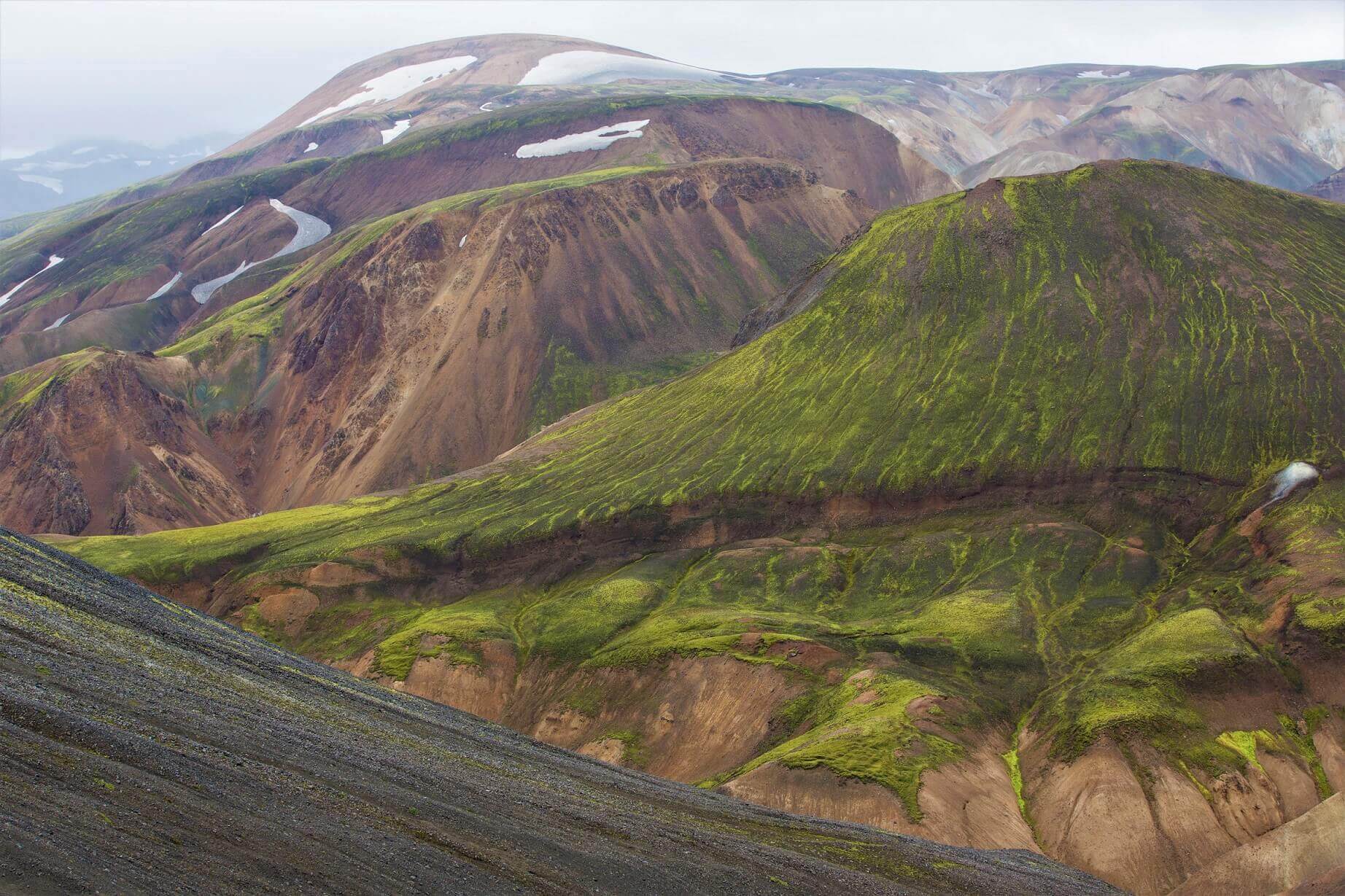 Vista de las montañas de Landmannalaugar