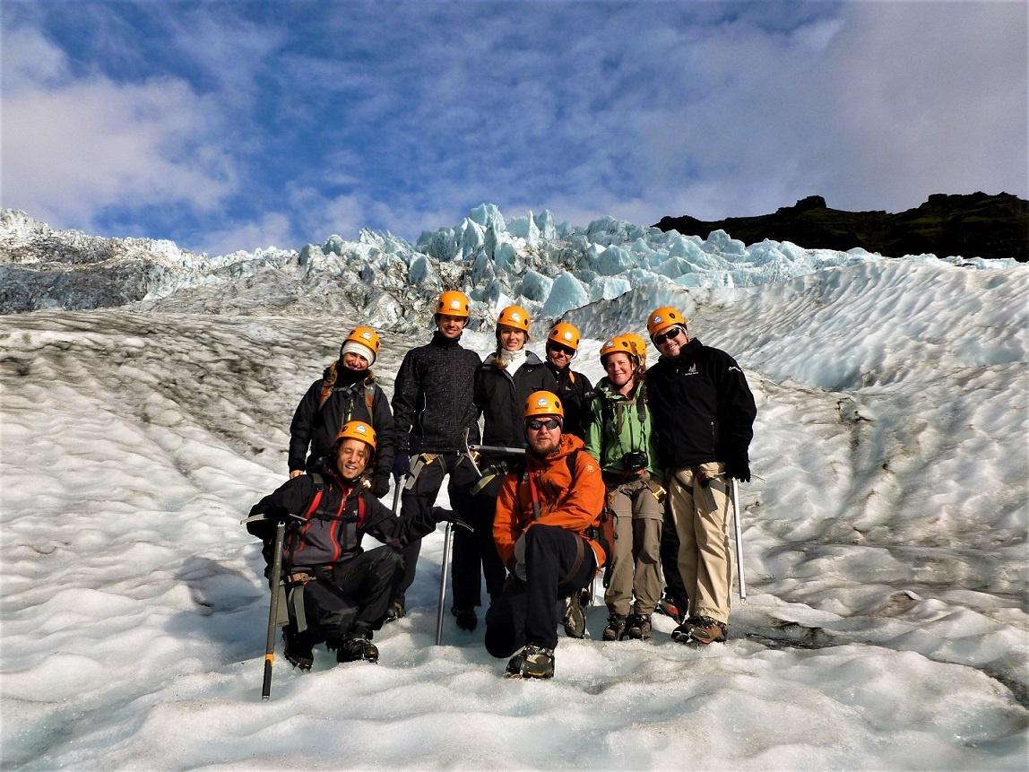 Tour over the glacier Falljökull in Icelandia