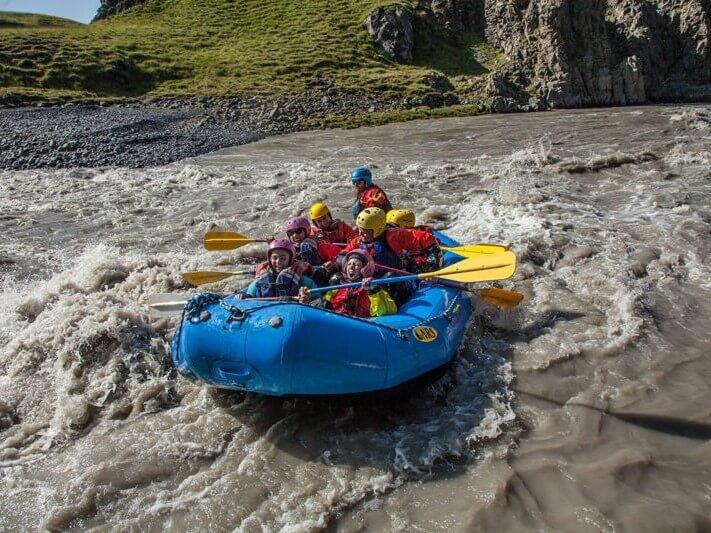 Rafting para toda la familia en el norte de Islandia