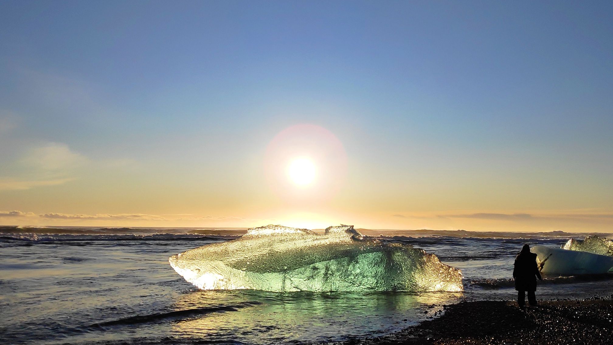 playa negra viaje Islandia invierno espanol auroras boreales