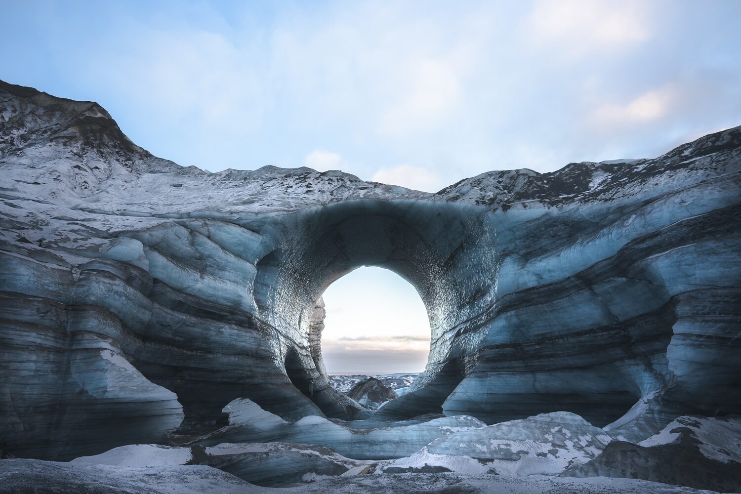 cueva hielo Myrdalsjokull Islandia glaciar