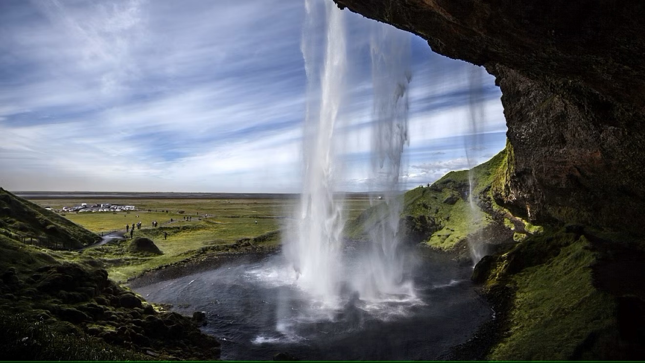 cave iceland summer