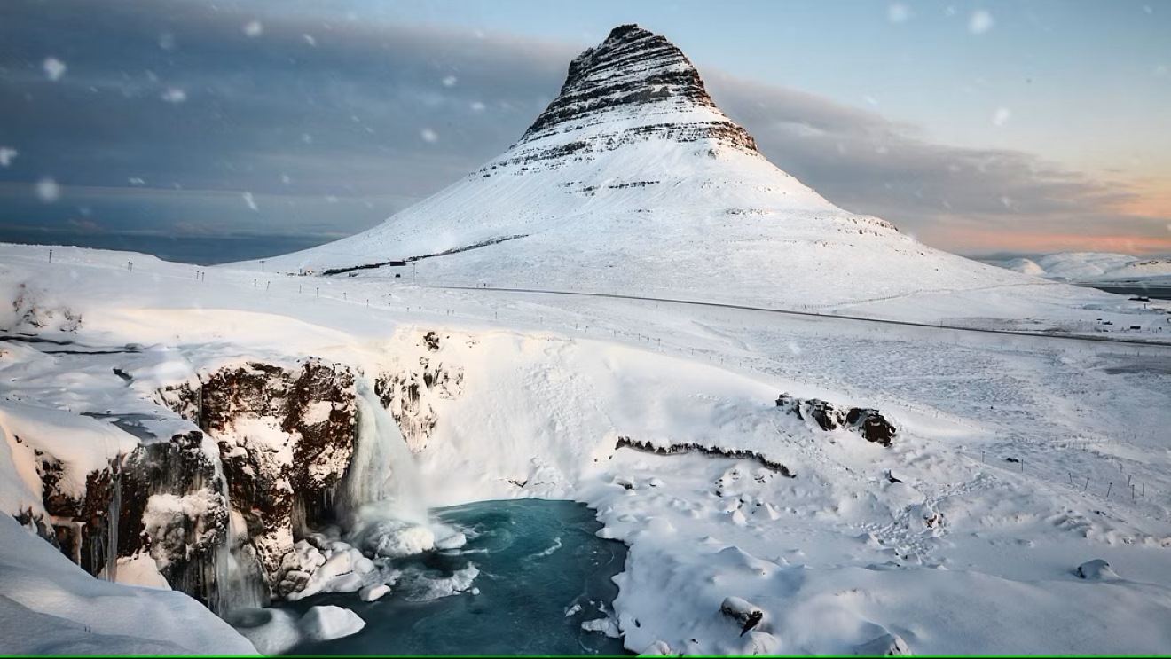 snow iceland south coast