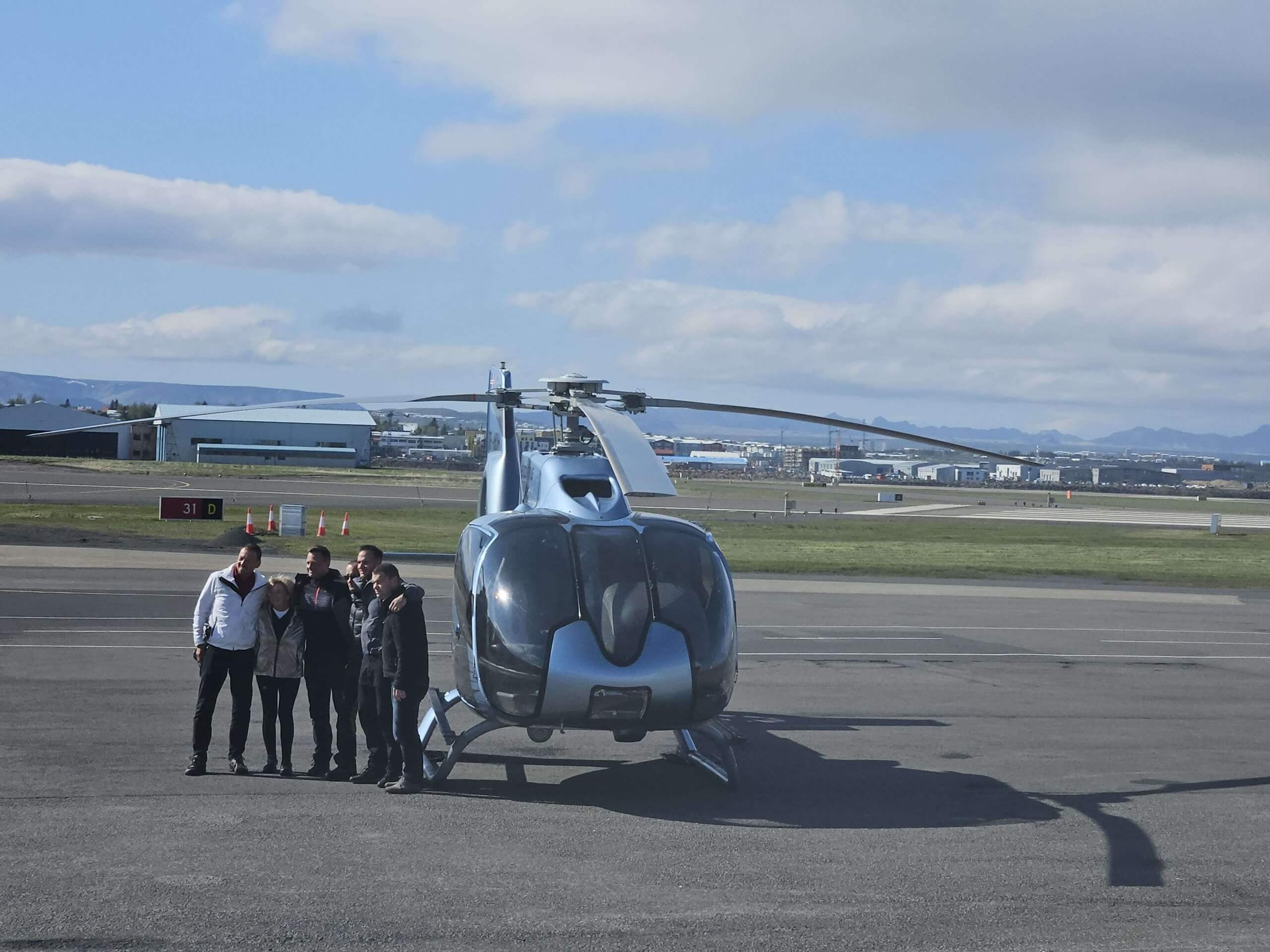 helicóptero en Reykjavík en Islandia