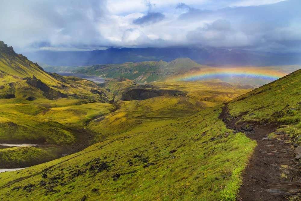 Trekking through Landmannalaugar in Iceland is one of the best experiences in Iceland. 