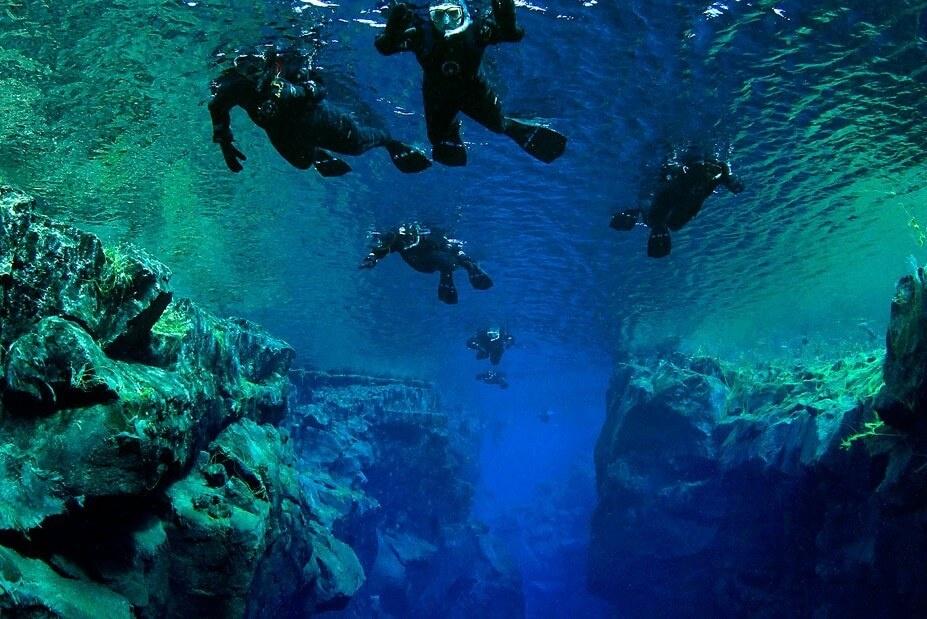 Snorkeling in Silfra, Thingvellir National Park