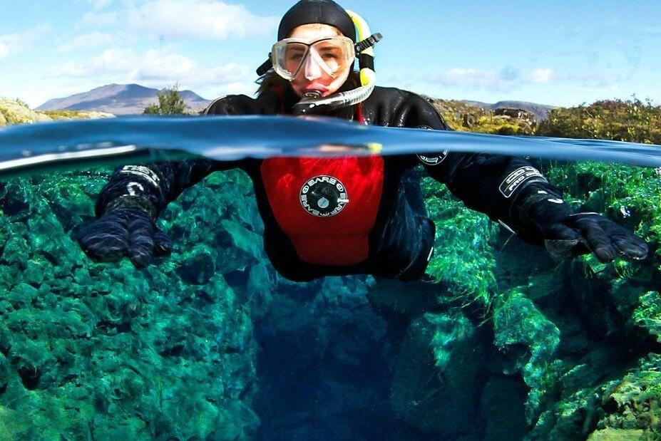 Snorkeling in Silfra tour in Iceland