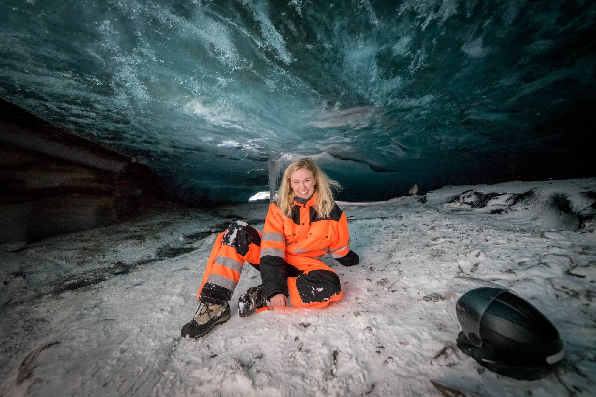 Ice cave at Langjökull Glacier