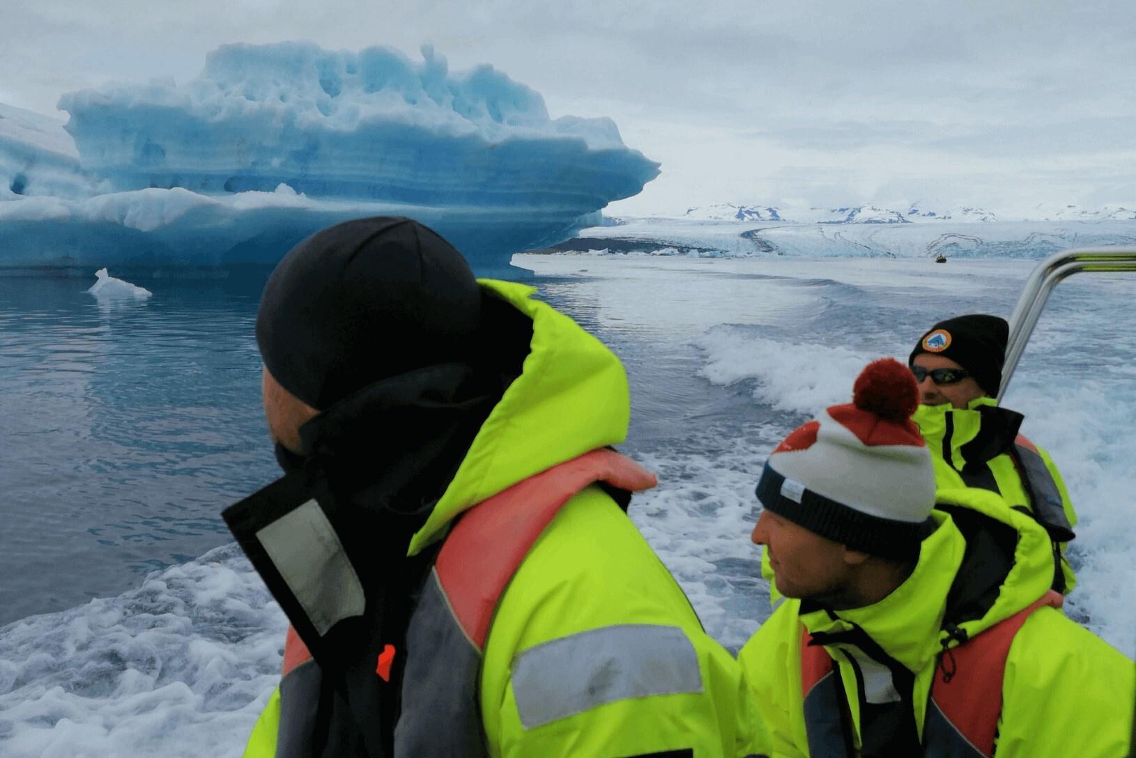 Zodiac tour to Jokulsarlon Glacier Lagoon in Iceland