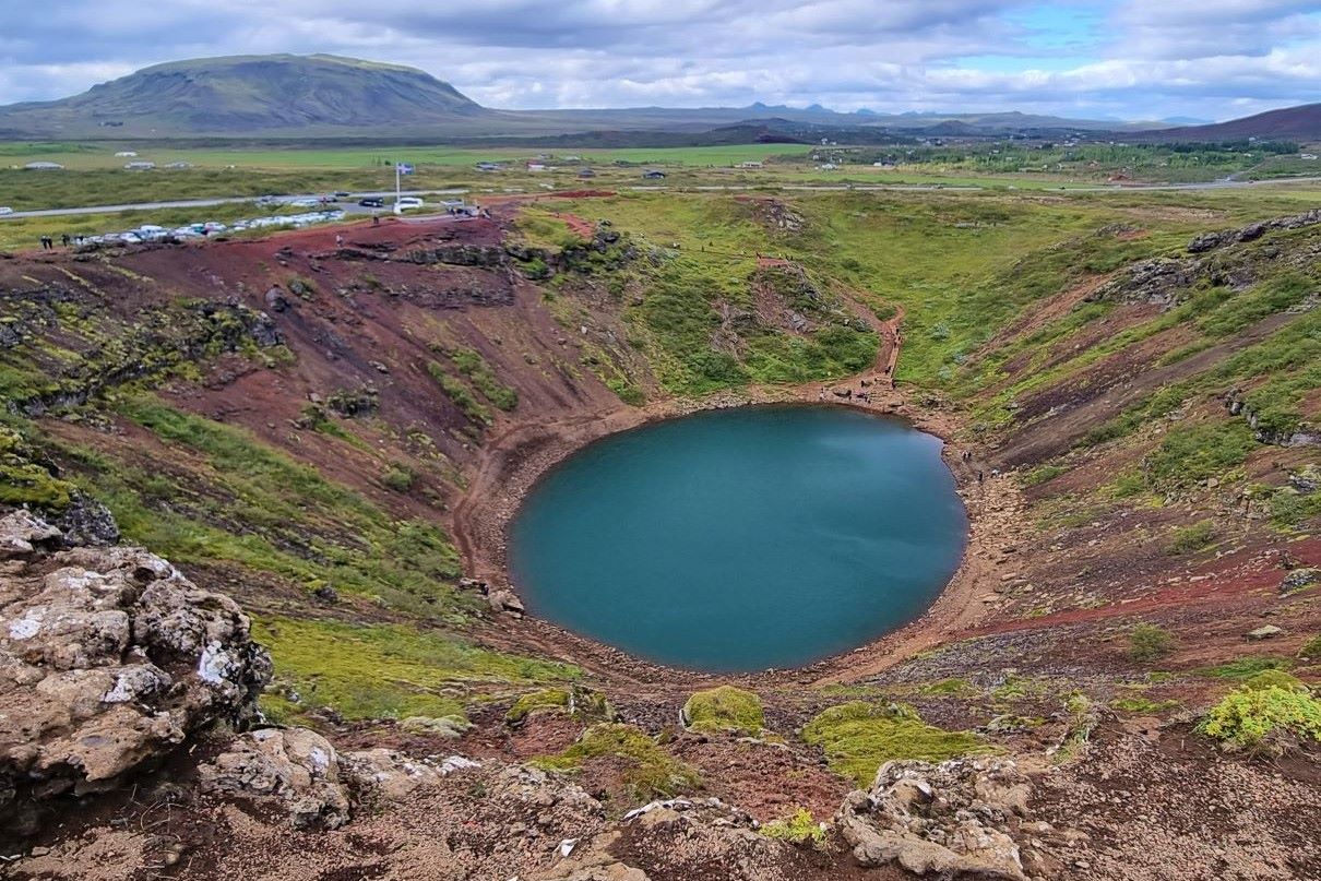 crater volcanico islandia paquete