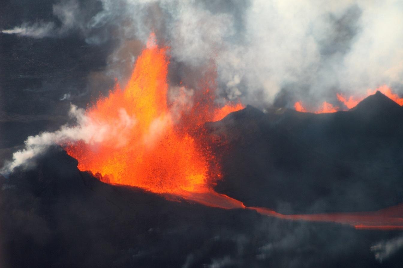Volcano eruption in Iceland