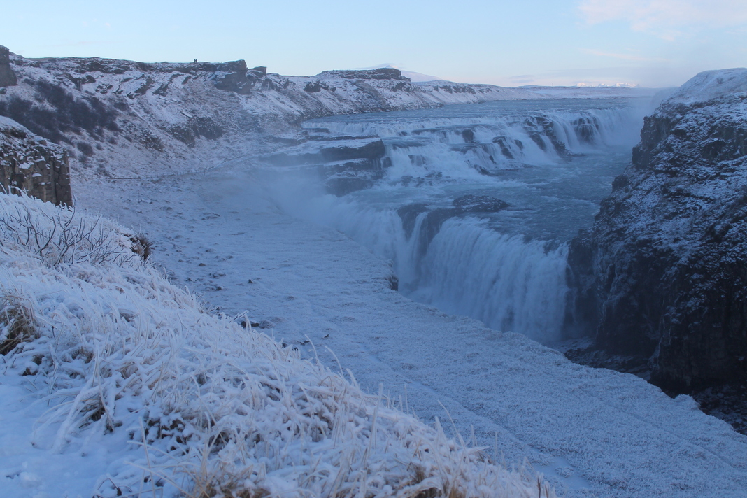 cataratas invierno islandia