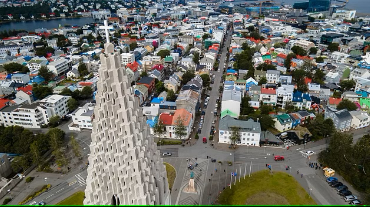 Hallgrimskirkja islandia vista panoramica