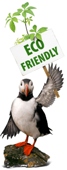 Eco friendly puffin