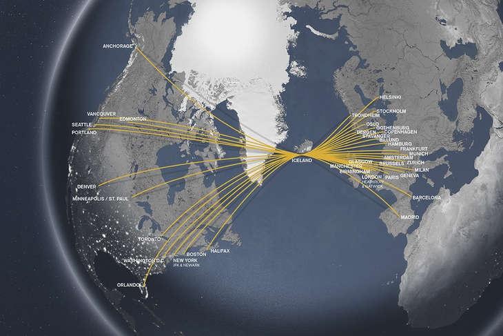 destinaciones de Icelandair